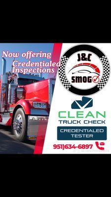 New clean truck check licensed testing location and.also mobile inspection