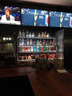 Nice tvs and nice drinks