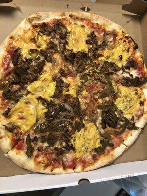 Cheesesteak Pizza