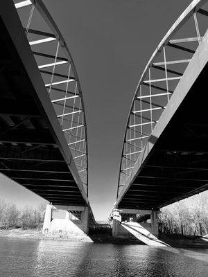 Under the Cedar/HWY77 bridge on a fall day.