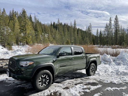 My 2021 Toyota Tacoma I purchased at Oroville Toyota.