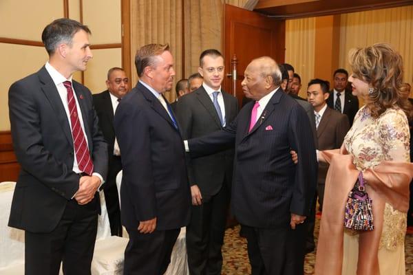 Fellowship award recipients with the Sultan of Pahang at the World Congress of Sports and Exercise Medicine, Malaysia, 2015