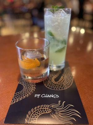 Japanese Old Fashioned and Asian Pear Mojito