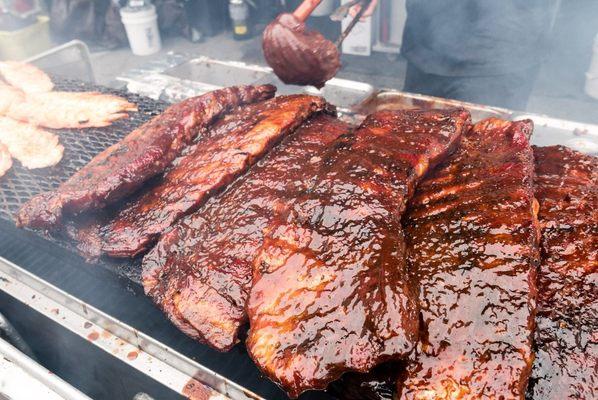 Spare Ribs right off the Smoker!