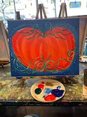 Pumpkin painting