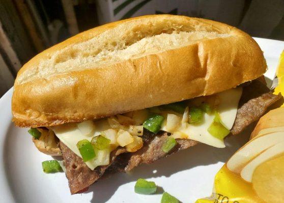 Philly steak sandwich