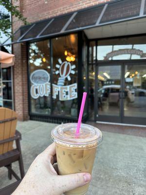 Cold brew with cream and outside