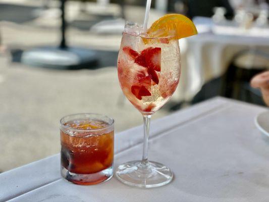 Old Fashioned and White Sangria