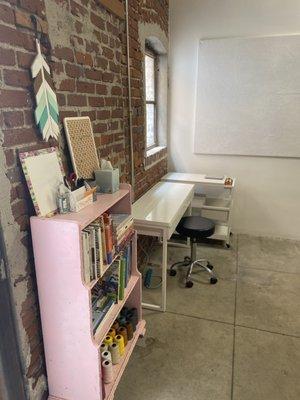 Stitch Salon library and rental spot