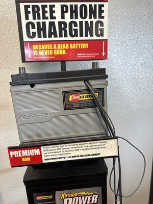 Free charging station