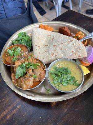 Thali with Roti