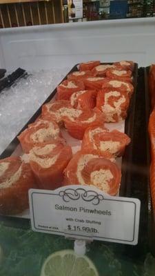 Bassett's own homemade Stuffed Salmon!