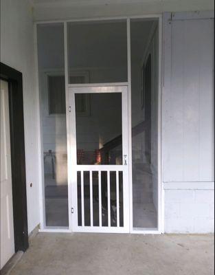 Addition of porch screen