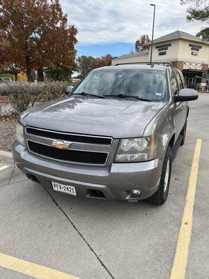 Our Chevy Tahoe LT, washed, waxed & interior clean up.