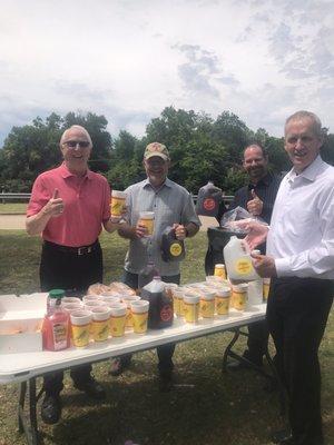 Thank you Chicken Express in Rowlett for your generous contributions of both sweet and unsweet tea, ice and cups.