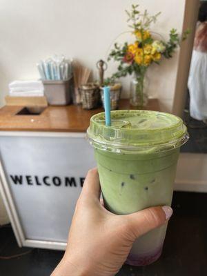 Blueberry matcha