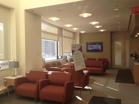 Our new, spacious lobby and waiting room provides free WiFi for patients.