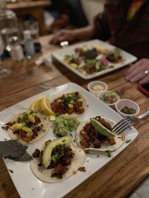 Street Tacos Pork Belly and Pastor