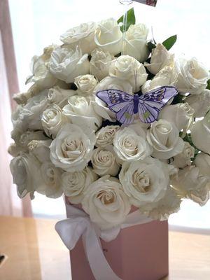 Bouquets for Mother's Day. This photo is about 1 week after delivery! So they hold up really well.