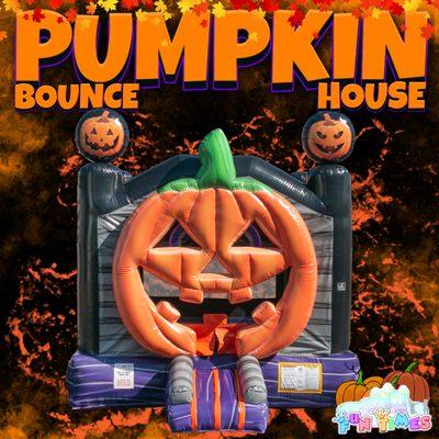 Here is our Halloween Pumpkin Bounce House Rental in Groveland, Clermont, Winter Garden, Howey in the hills, Astatula and surrounding areas!