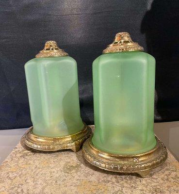 Jadeite Mantel Lamps