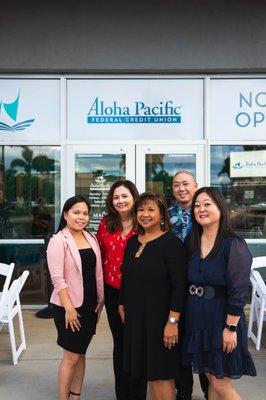 Branch Staff: Roselyn (Member Relations Specialist), Lisa (Teller), Lili (Manager), Kelsey (Member Relations Officer), Kerilyn (Supervisor)