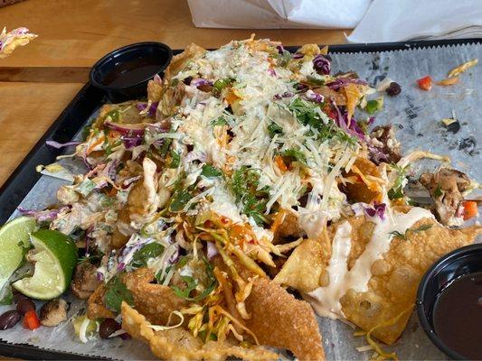 Loaded Wonton Nachos