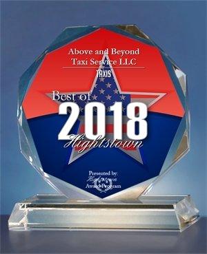 Above and Beyond Taxi Service LLC Receives 2018 Best of Hightstown Award