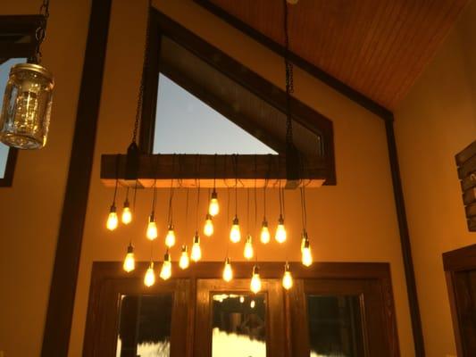 Reclaimed Barn Beam Chandelier