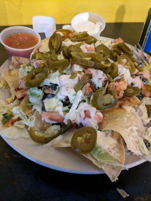 Nachos with chicken