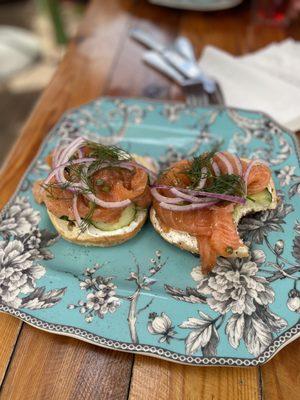 Lox and bagel. So so good