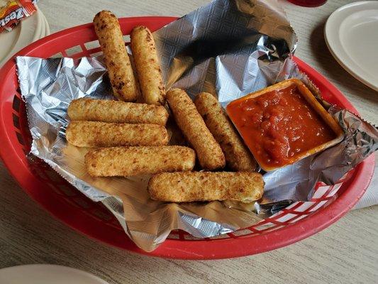 Mozzarella sticks. Very good.