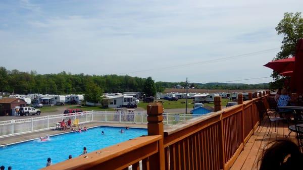 Looking West from the deck.