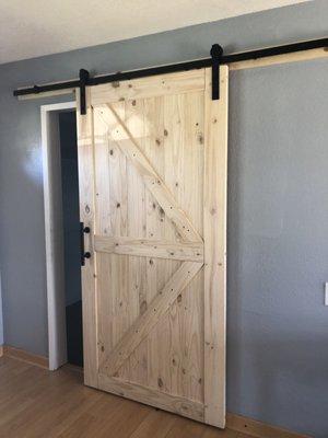 Barn Door to Bedroom