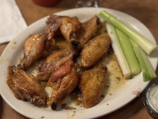 Honey garlic wings