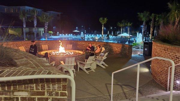 Firepits on property, Wild Dunes tho' it's 66° in SC in Dec Saturyay December 18, 2021