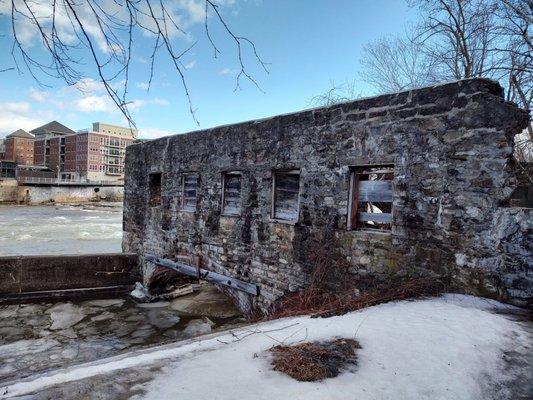 Ruins of the old mill out back