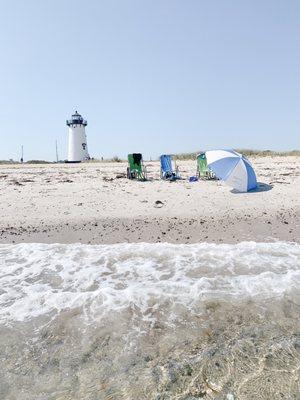 We had the beach to ourselves just a short stroll from the hotel! We enjoyed using the hotel chairs, umbrella and towels!