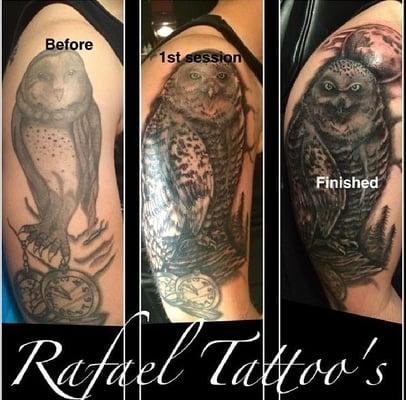 Have a tattoo that need restoration! We have artist who specialize in this too! Come see us for the hottest cover ups and red...