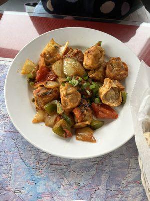 Garlic and Chili momos