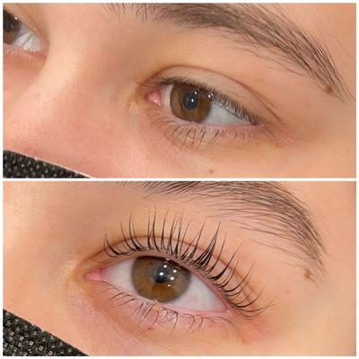 Keratin lash lift