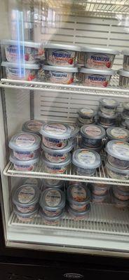 Cream cheese. $5 a tub.