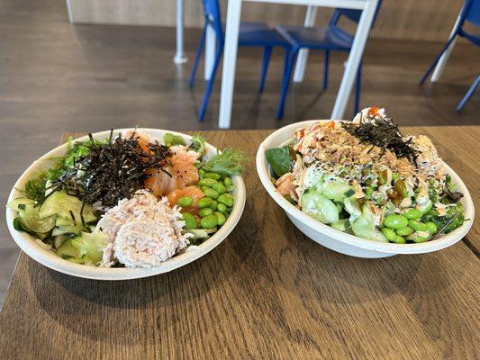 Small bowl (left) & large bowl (right)