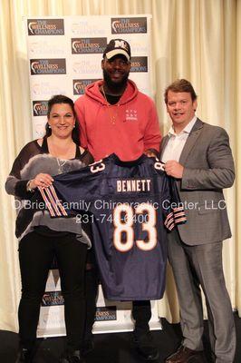 Martellus Bennett is a huge chiropractic advocate! He was a Bear but, today is a Patriot and SuperBowl Champion!