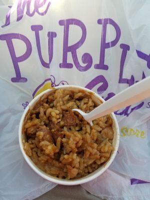 Cant pass the Purple Cow without getting their Jambalaya!!!