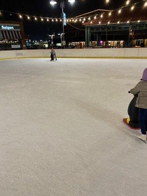 Partial view of the rink.