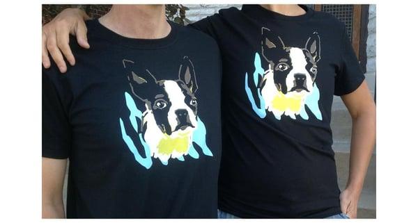 boston terrier t-shirt, designed and printed by tiny little monster