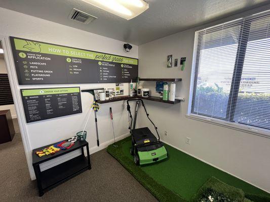 Artificial grass supplies and maintenance equipment. One stop shop!