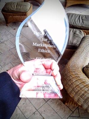 BBB Torch Award for Marketplace ethics.