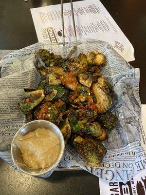 Deep fried Brussel Sprouts